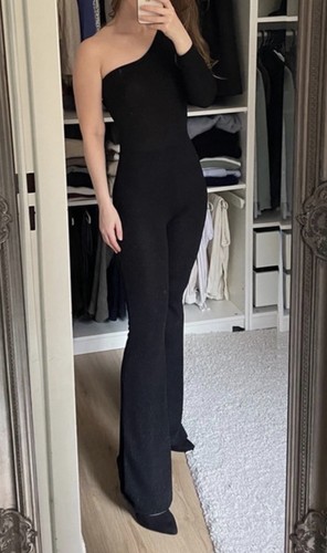 Jumpsuit schwarz glitzer s - jumpsuit,