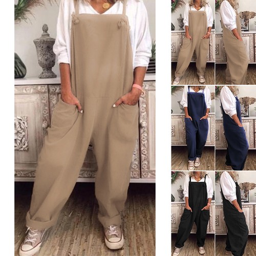 Damen baggy träger overall - damen,