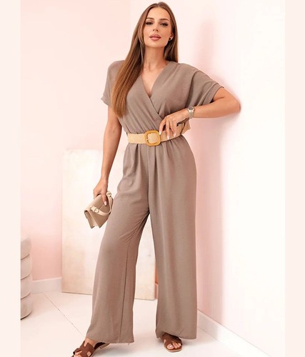 Sommer jumpsuit mit gürtel - mit,