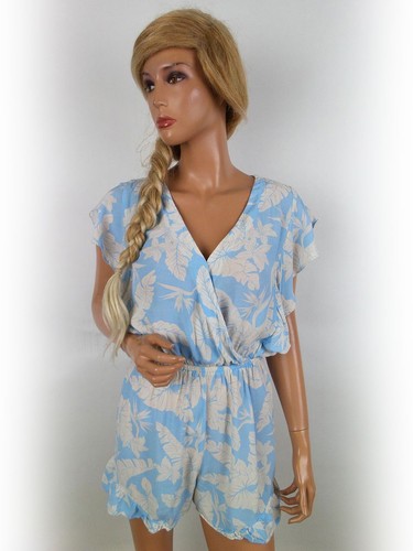 Resort jumpsuit blau weiß - blau,