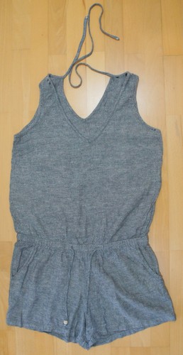 Graumeliert playsuit kurzer - playsuit,