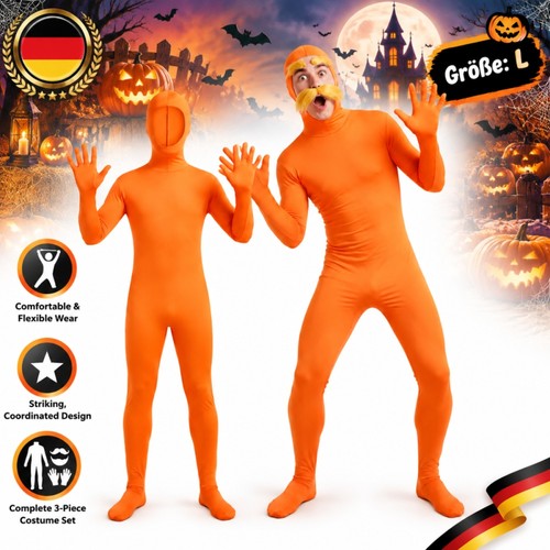 Lorax kostüm teilig orange - 3-teilig,