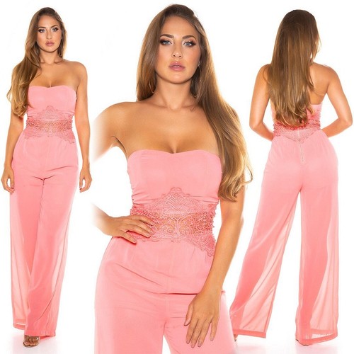 Overall coral bandeau - m,,