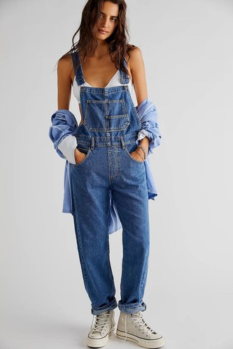 Damen latzjeans latzhose denim - latzjeans,